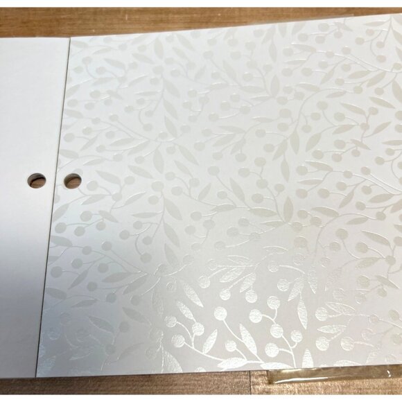 White Cardstock With Foil 6" X 8" 20 Sheets Laminated Paper For Crafts & DIY Pro - Picture 3 of 5